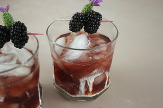 Earl Grey Iced Tea infusion with blueberries.